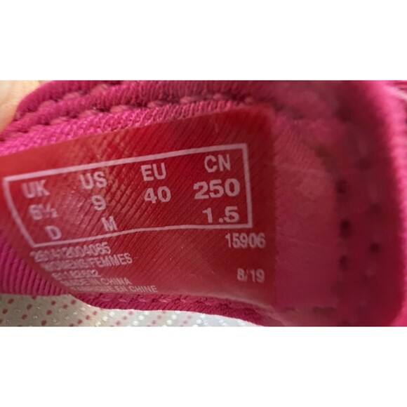 Clarks Cloudsteppers Sandals Womens 9 M Brinkley Jazz Flip Flops Fushia Slip on - Picture 9 of 9